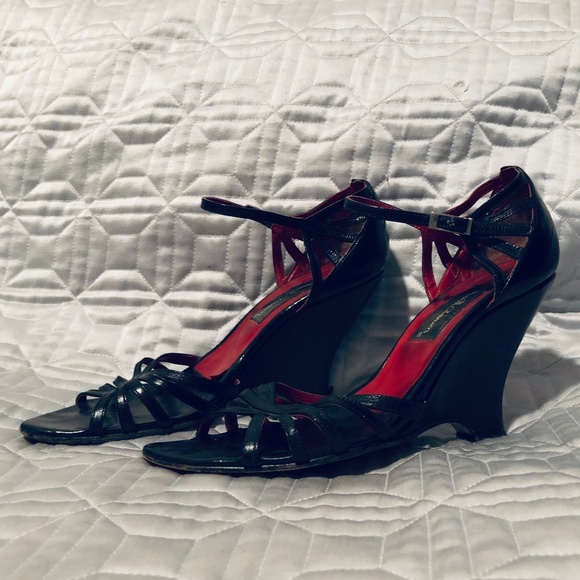 Ankle Strap 3.5" Wedge Sandals Made in Spain - Picture 14 of 16